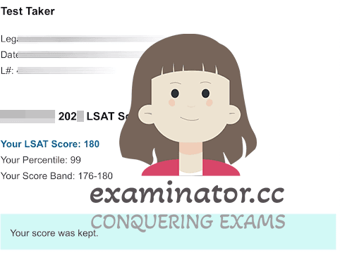 LSAT Cheating Score of 180