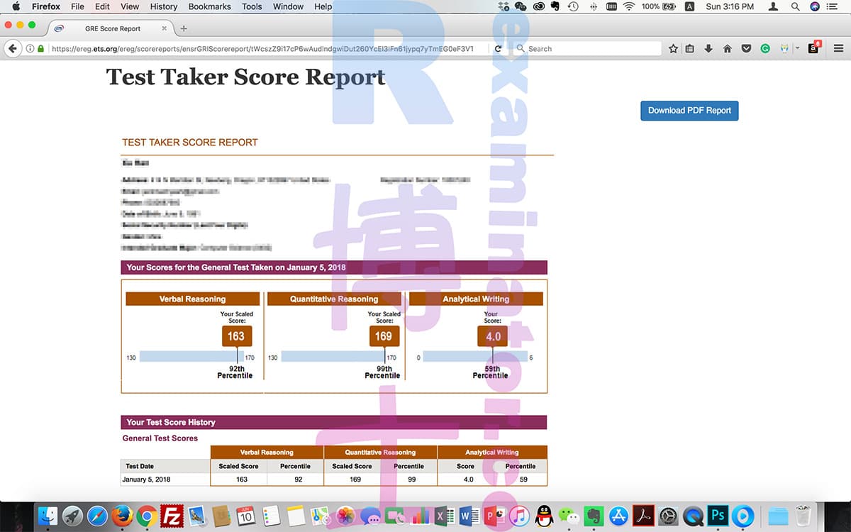 score image for GRE 부정행위 success story #21