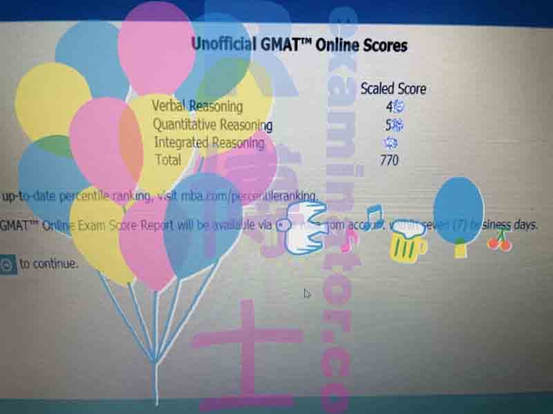 score image for GMAT 부정행위 success story #207