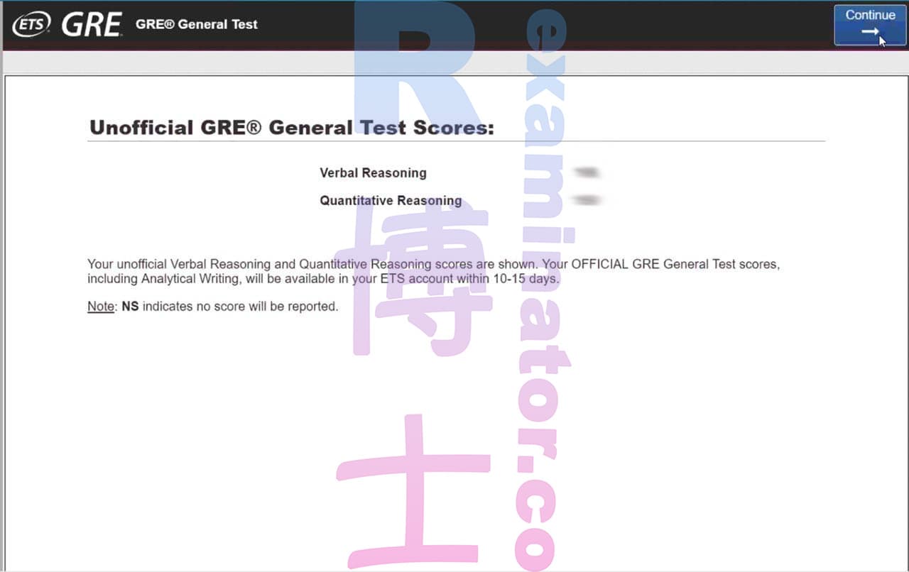 score image for GRE 부정행위 success story #78