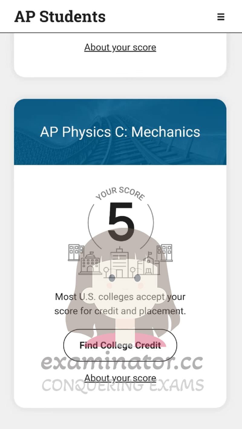 score image for Advanced Placement 부정행위 success story #635