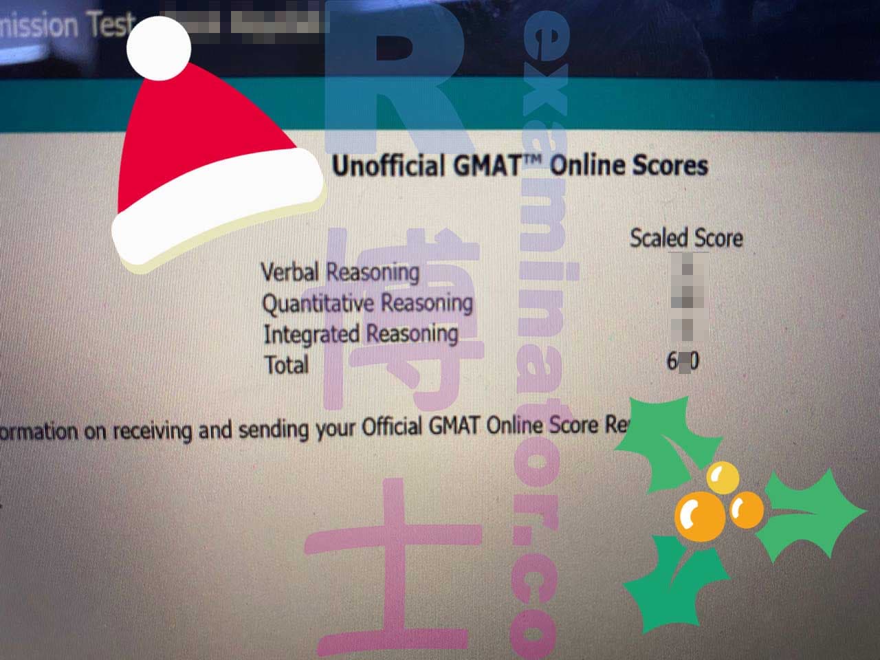 score image for GMAT 부정행위 success story #429