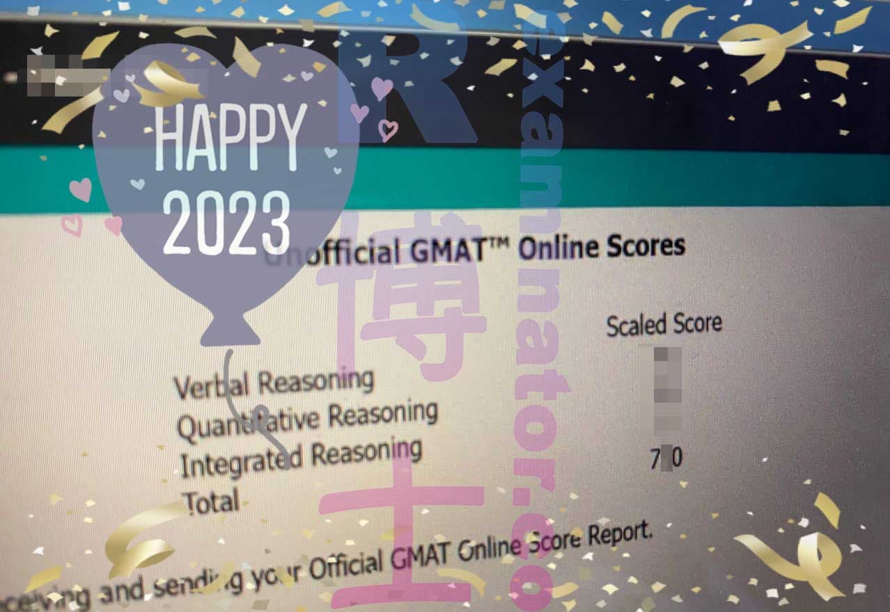 score image for GMAT 부정행위 success story #445