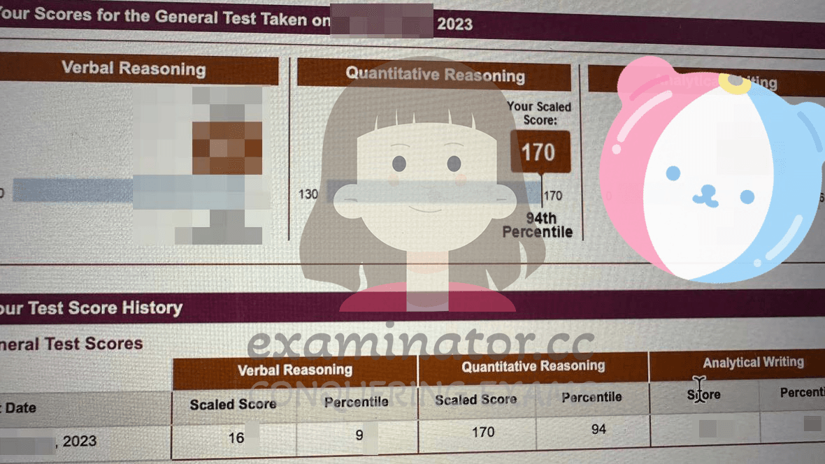 score image for GMAT 부정행위 success story #577