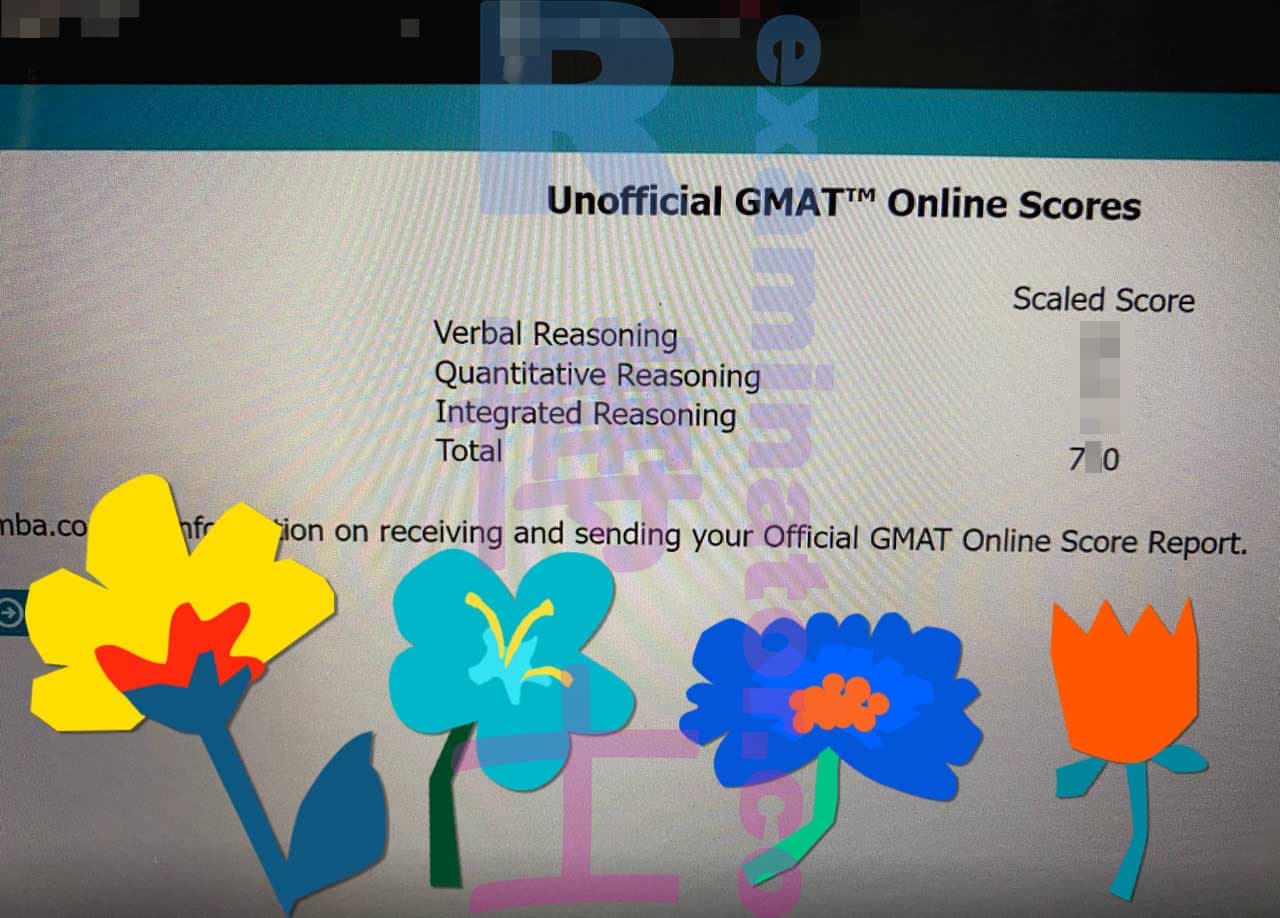 score image for GMAT 부정행위 success story #394